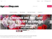 Tablet Screenshot of agelessshop.com